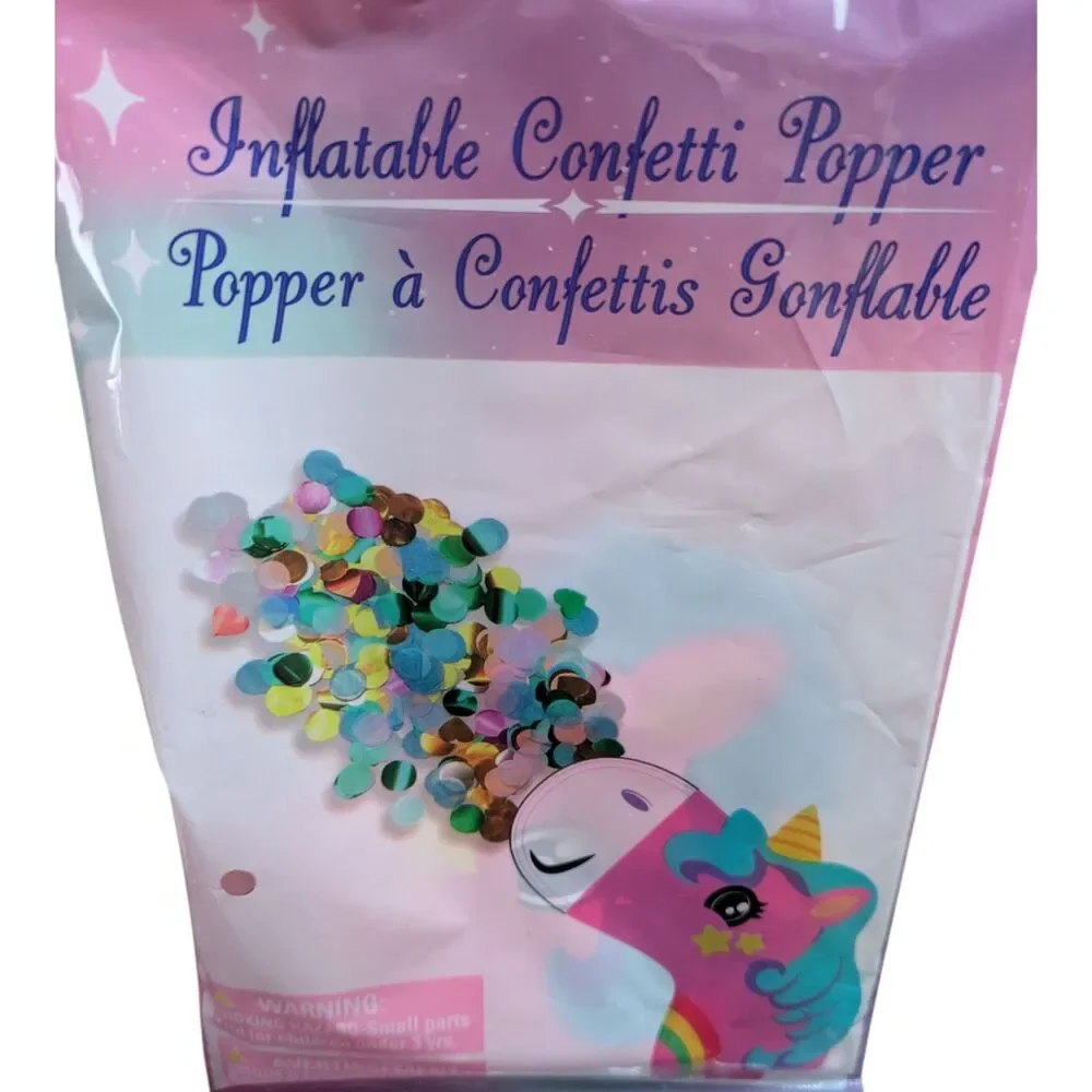 Unicorn Party Decoration Bundle – Banner, Glasses, Confetti, Table Cover & More